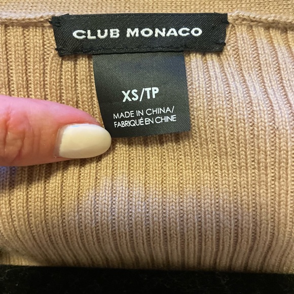 Club Monaco Wool Evangah Sweater Dress in Camel - Picture 5 of 5